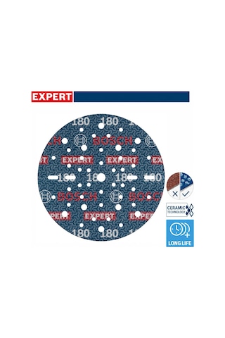 Bosch Expert O780 150 Mm 180 Kum 6'lı Cırtlı Folyo Zımpara Diski 2608902444