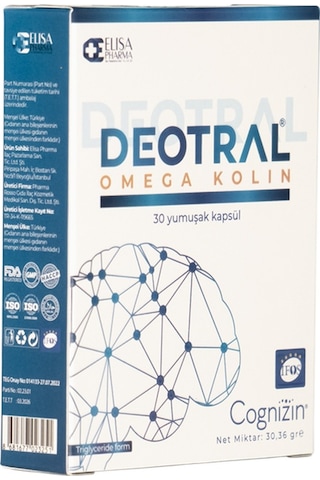Deotral Omega Kolin 30 Softgel Kapsül