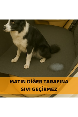 Beylini Kedi Köpek Araç Koltuk Örtüsü Su Geçirmez Koltuk Koruyucu Antrasit 145 x 185 CM