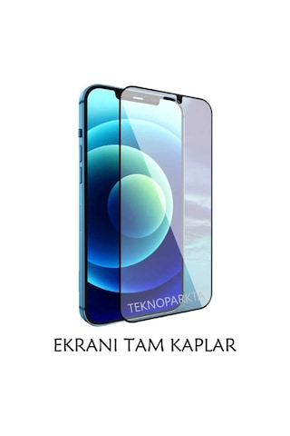Apple Uyumlu iPhone 14 Plus Ekran Koruyucu Tam Kapatan Tamperli Cam Kırılmaz Cam Full Hd Glass