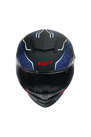Gp Kompozit Mks008-rbbr Yarış Spoiler Güneş Vizörlü Şeffaf Full Face Motosiklet Kaskı Çok Renkli