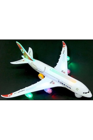 Thy Airbus A380 Işıklı Sesli Yürüyebilen Oyuncak Uçak Jumbo Boy