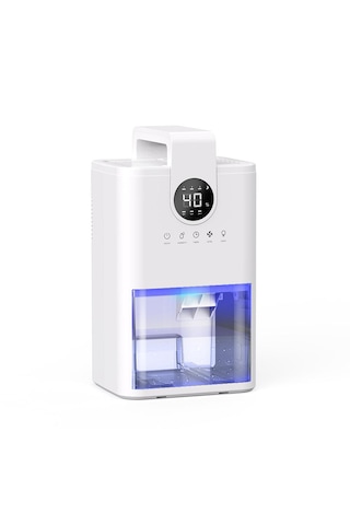 Mini Nem Alma Cihazı Çok Amaçlı Led Ekranlı - 230ml/gün 1l Hazneli - Beyaz