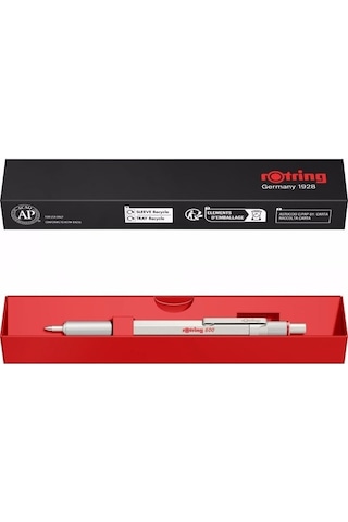Rotring 600 Metal Tükenmez Kalem Metalik Beyaz