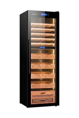 Lubinski Siyah Tek Kabin Elektronik Puro Dolabı - Şarap Dolabı Cw1800 Lb-045