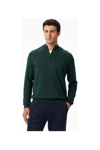 Nautica Erkek Yeşil Classic Fit Kazak-11735 Yeşil