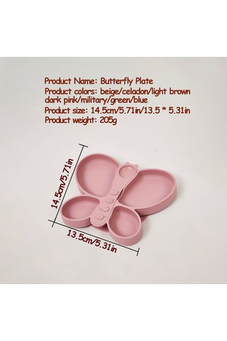 Besleme Tepsisi, Kelebek Tepsi Ve Kaşık, Kendi Kendine Beslenmeye Uygun, Vantuzlu Tasarıma Sahip