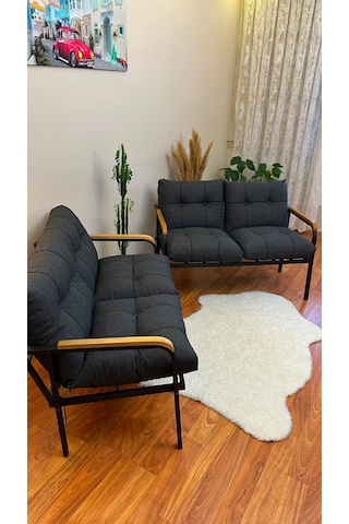 Ahşap Detaylı Balkon Takımı 2+2 kişilik Modern Çay ve Kahve Köşesi Ahşap Detaylı Balkon Takımı 2+2 kişilik Modern Çay ve Kahve Köşesi