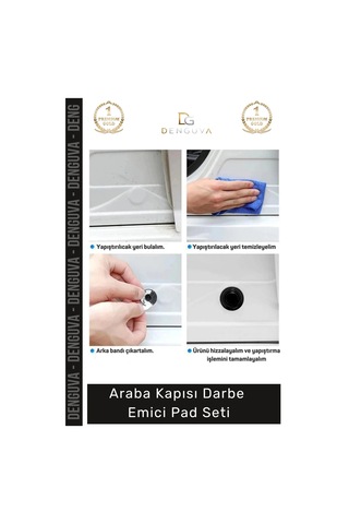 Darbeemici Koruyucu Şeffaf Silikon Sessiz Bagaj Kaput Çizik Araba Kapısı Darbe Emici Pad Seti