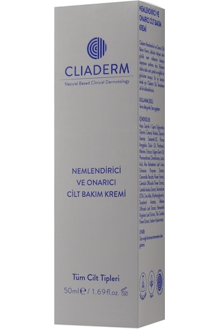Cliaderm Nemlendirici ve Onarıcı Cilt Bakım Kremi 50 ML