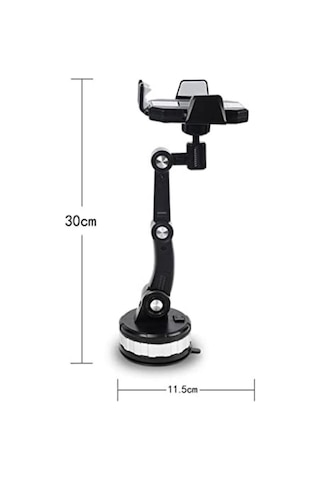 Jel Vantuzlu Cama Takılabilen Güçlü 360 Derece Dönebilen Ayarlanabilir Araç Içi Vantuzlu Telefon Tutucu 4741