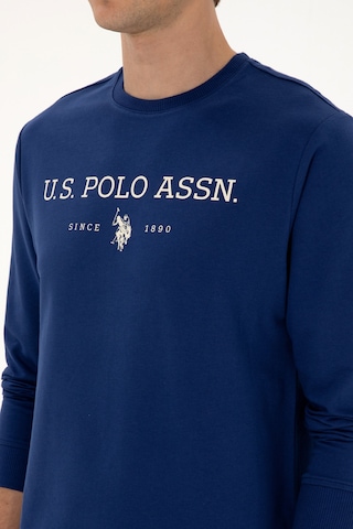 U.S. Polo Assn. Erkek Regular Fit Bisiklet Yaka İndigo İnce Basic Sweatshirt 50313743-VR028