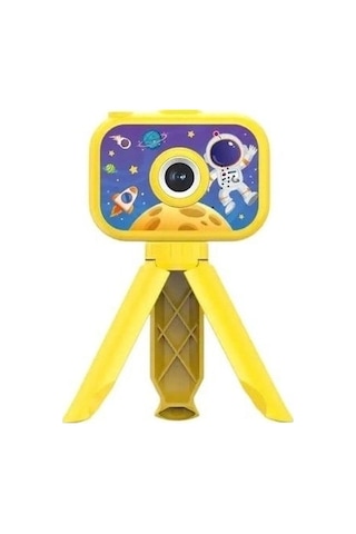 Dijital Fotoğraf Makinesi Çocuk Mini 1080p Hd Kamera Selfie Tripotlu Ön Arka Kamera
