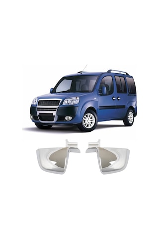 Fiat Doblo Uyumlu 2010-2021 Ayna Kapağı 2 Parça Abs Krom Kaplama