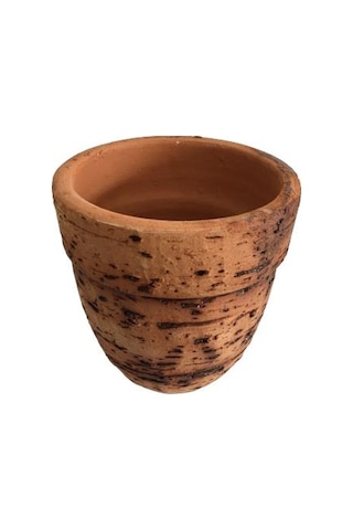 Antik Görünümlü Eskitme Toprak Saksı 12 Cm X 12 Cm 86070130