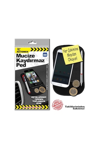 Automix Mucize Kaydırmaz Ped Siyah 24097