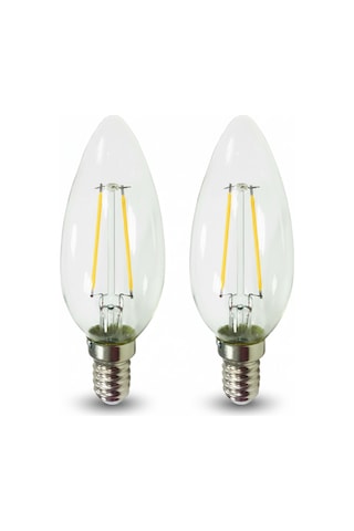 Kes499 Led Flamanlı Buji Ampul 4w 2700k E14 2 Li Paket