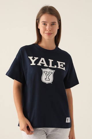 Yale Emblem Lacivert Kadın T-shirt 5274-42842 Lacivert