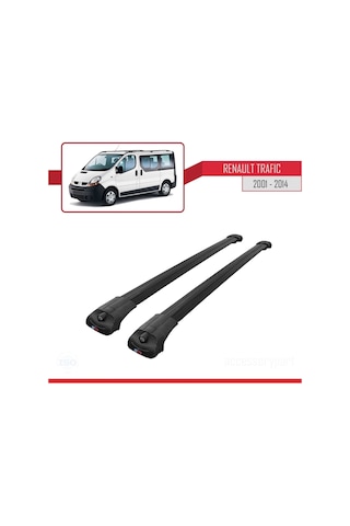 Renault Trafic 2001-2014 Arası İle Uyumlu Ace-1 Ara Atkı Tavan Barı Siyah