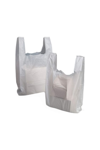 Kalbi Ticaret Kalın Beyaz Poşet Büyük Boy 1 KG