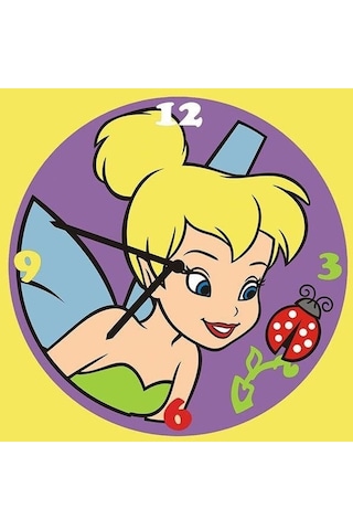 Disney Tinkerbell-2 Duvar Saati Kum Boyama Seti-red Castle S-0008 Renkli