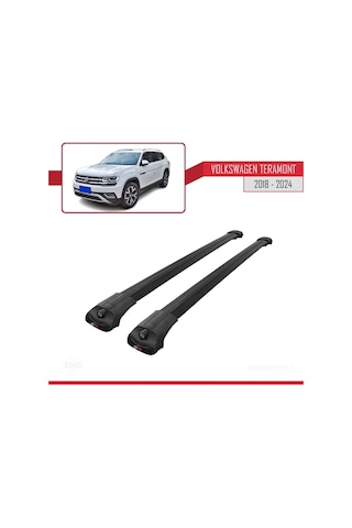 Volkswagen Teramont 2018 Ve Sonrası İle Uyumlu Ace-1 Ara Atkı Tavan Barı Siyah