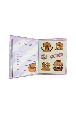 Capybara Mini Sulu Sticker Defter 2'li Diğer