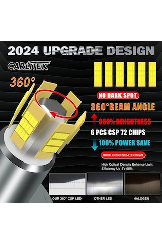 Flybuy 72 Csp 3d 360 H7 Led Canbus Araba Farlar Ampuller H9 H8 H11 H4 H1 H3 Hb3 9005 Mını 360 Led H9 12 Araba Farları Uygun 12