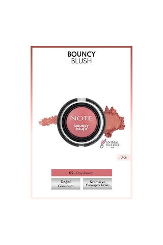 Note Cosmetique Bouncy Blush Yumuşak Kremsi Allık - 02 Daydream