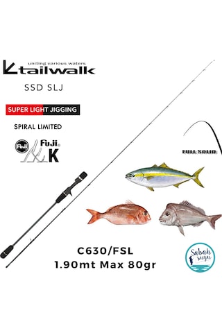 Tailwalk Ssd Slj C630/fsl 1.90mt Max.80gr S2p Tetikli Light Jiging Kamış