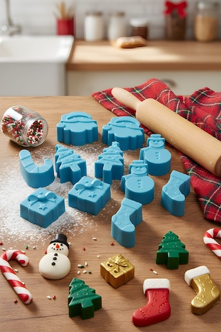 Kokulu Süs Sabun - Yılbaşı Konsept Kutu 9cm 9cm Beyaz sabun