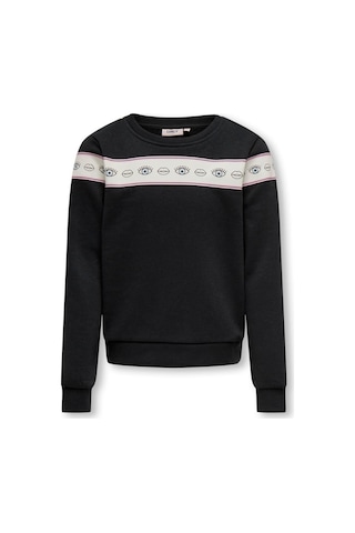 Only Kogellıs Short L/s Eye O-neck Swt Kız Çocuk Siyah Sweatshirt - 15303568
