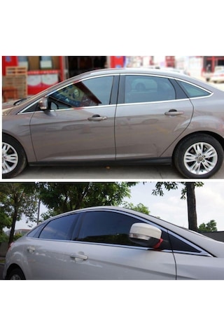 Ford Focus 3 Sedan Krom Cam Çerçevesi 2011-2017 16 Parça
