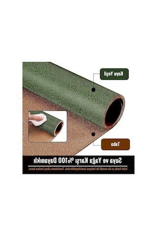Çift Renkli 80x40 Cm Dikişli Pu Deri Masa Matı, Kaymaz Tabanlı Mousepad