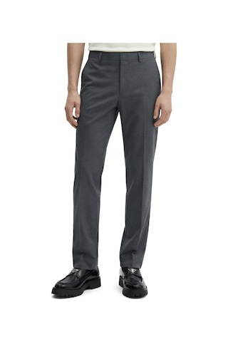 Düz Kumaş Slim Fit Klasik Erkek Pantolon Rafael Füme