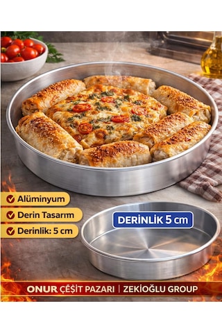 Fırın Tepsisi Çapı: 42 Alüminyum Tepsi Yemek Tepsisi
