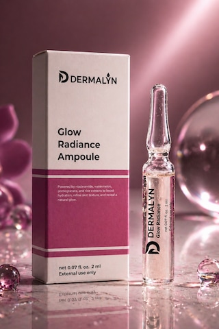 Dermalyn 5 Adet Niacinamide İçeren Hızlı Cilt Aydınlatıcı Glow Etkili Nemlendirici Ampul Serum Dermaroller