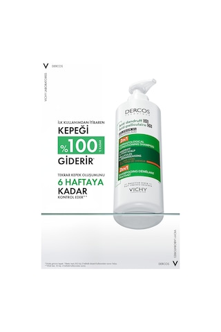 Vichy Dercos 2'si 1 Arada Kepek Karşıtı ve Nemlendirici Şampuan 390 ML