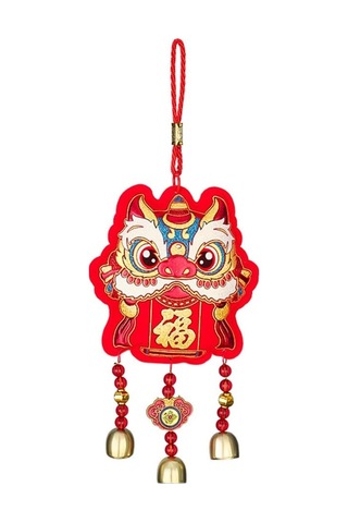 Ejderha Dekorasyon Kolye Bahar Festivali Oturma Odası Aslan Rüzgar Zil Kolye Peyzaj Düzeni Çin Düğümü
