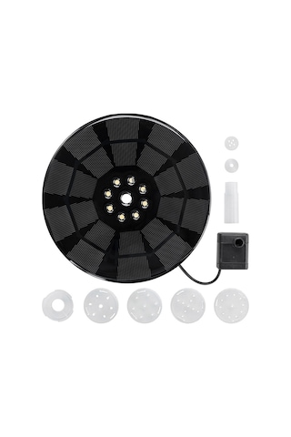 Renkli Lamba Bataryası Güneş Fıskiyesi Yüzer Manzara Fıskiyesi