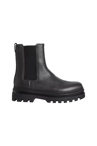 Erkek Kalın Tabanlı Chelsea Bot - Siyah After Dark