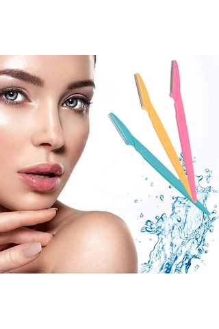 3 Adet Kaş-bıyık-vücut Usturası Kadın-erkek Tıraş Bıçağı Epilasyo