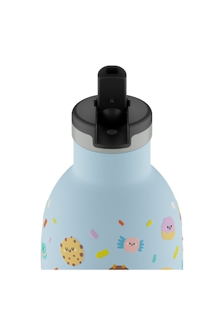 Clima Bottle Sweet Friends Pipetli Paslanmaz Çelik Termos 330 Ml Açık Mavi