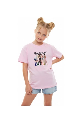 Sea Bubbles Manifest Kız Çocuk Tişört St10376 Pembe