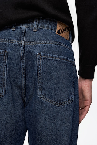 Ucla Benıto Mavi Denim Nakışlı Baggy Fit Erkek Pantolon Mavi