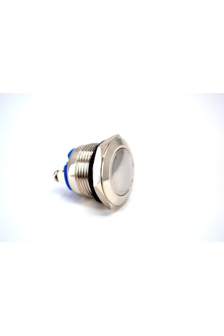 19mm Yaylı Metal Buton Işıksız 1no Bombeli Anahtar