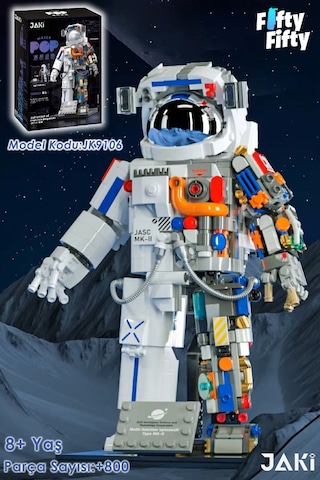Jaki Space Serisi/astronot -jk9106 +800 Parça Oyuncak Yapım Seti