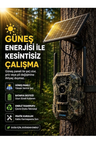 O-kam 5050 4g Solar Fotokapan