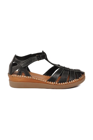 Pierre Cardin Siyah Cırtlı Hafif Kadın Günlük Sandalet Pc-54522 Z