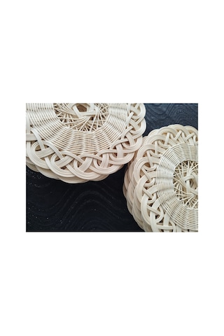 6 Adet %100 Doğal El Yapımı Rattan Supla & Duvar Süsü 1. Sınıf, Dekoratif, Yüksek Kalite